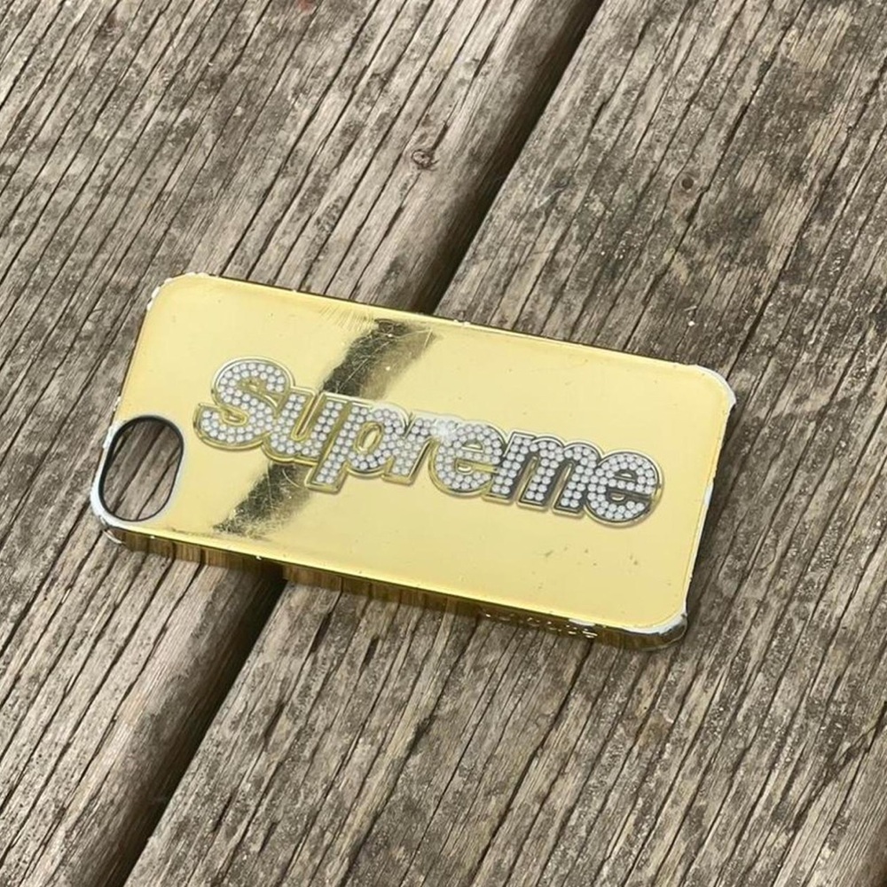 Supreme Shiny Gold Phone Case